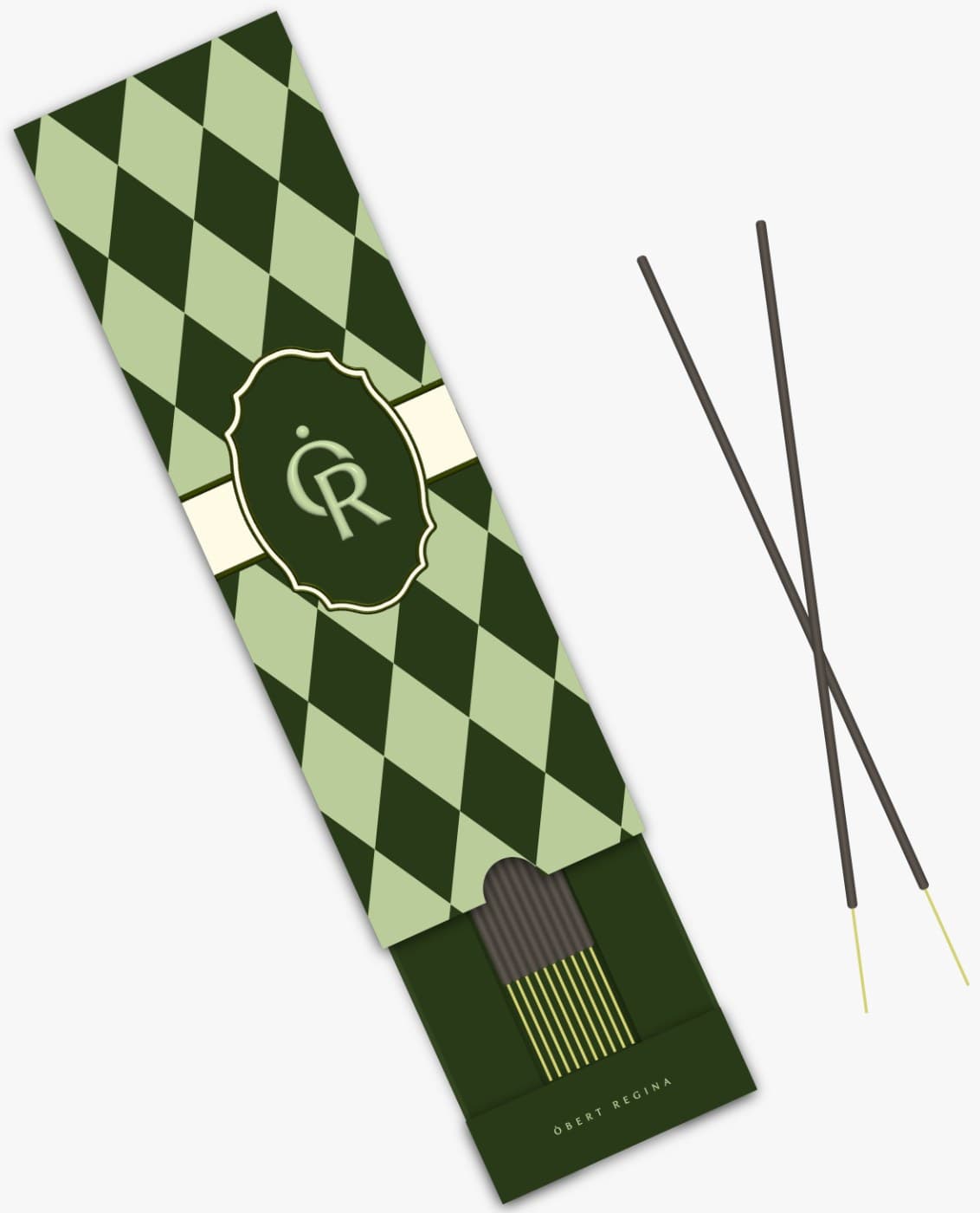 Incense with holder
